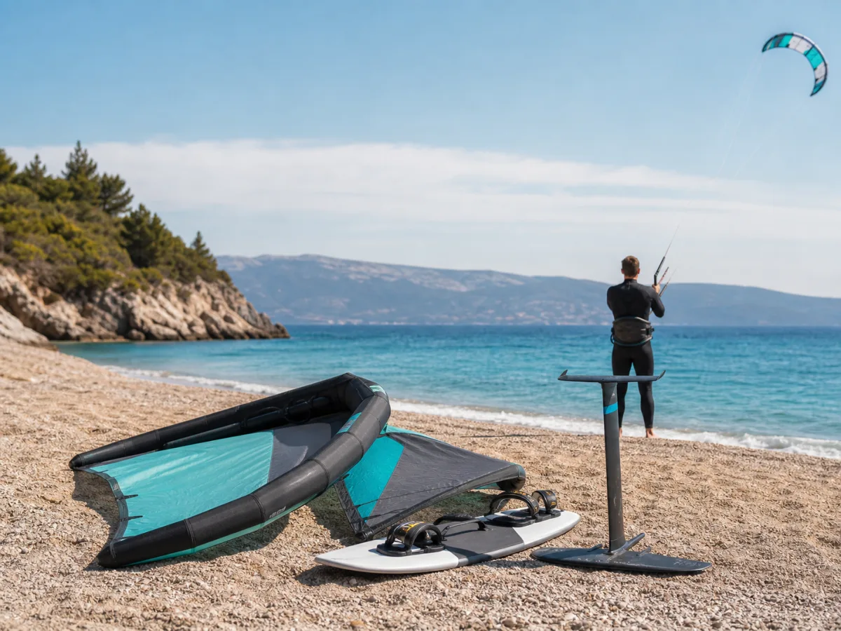 Kitesurf i wing oprema na obali