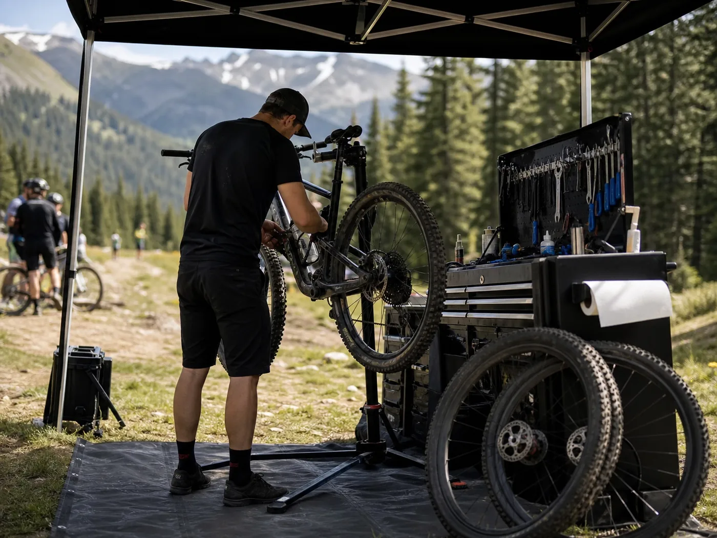 Mobilni bike servis na outdoor eventu