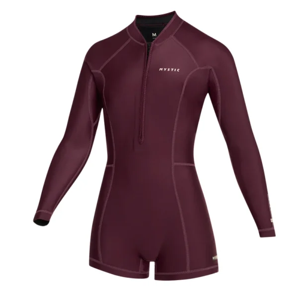 Mystic LUNAR 2-2 Longarm Shorty Frontzip Women - 322 Oxblood Red