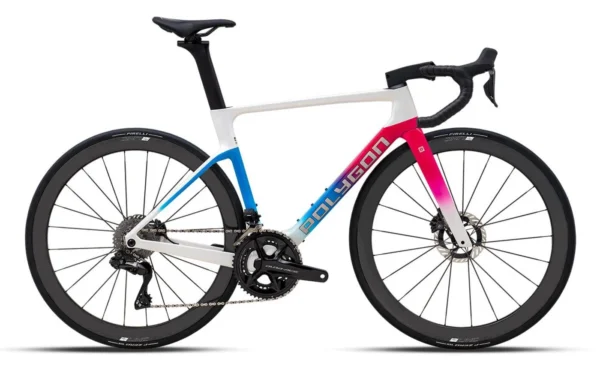 Polygon HELIOS A9 DURA ACE Di2 700C WHT/PNK