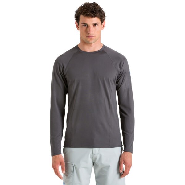 North Sails Performance TECH T dugih rukava majica s UV 30+ 27M203 - Dark Grey