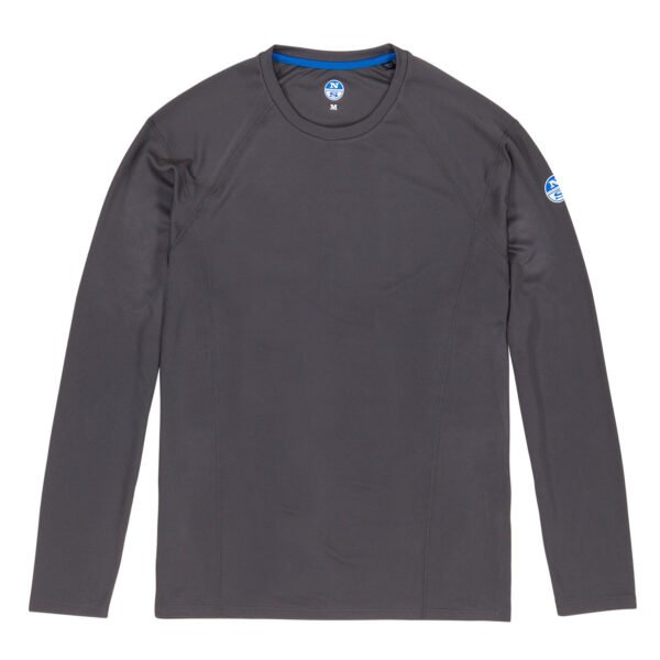 North Sails Performance TECH T dugih rukava majica s UV 30+ 27M203 - Dark Grey
