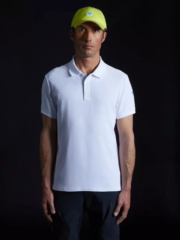 North Sails Performance TACTEL muška Fast Dry polo majica s UV zaštitom 27M104 - Bijela