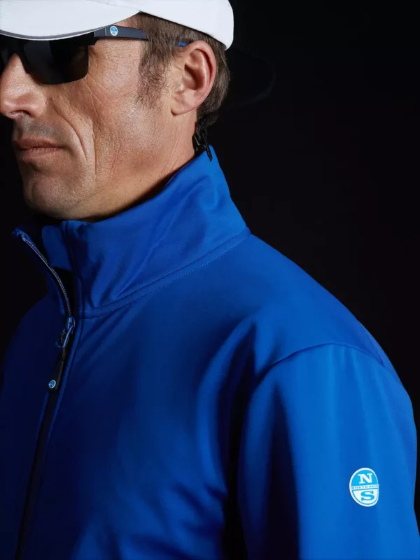 North Sails Performance muška jakna RACE Soft Shell 27M035 - Ocean Blue