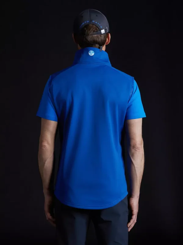 North Sails Performance muški prsluk RACE Soft Shell 27M038 - Ocean Blue