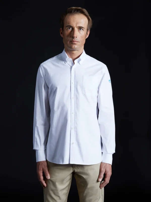 North Sails Performance muška košulja PINPOINT OXFORD 27M603 - Bijela